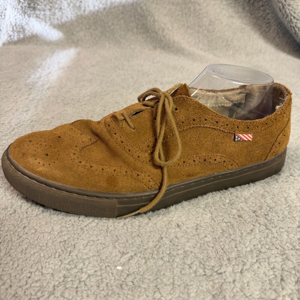 Ralph Lauren Wingtip Shoes Mens 10.5D Brown Denim & Supply Casual Suede